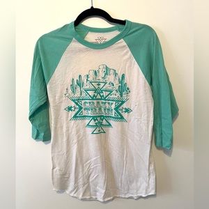 Women’s crazy train 3/4 sleeve tee - small